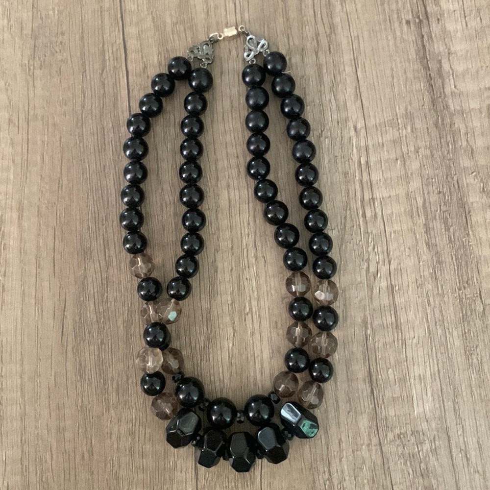 Double strand costume bead necklace